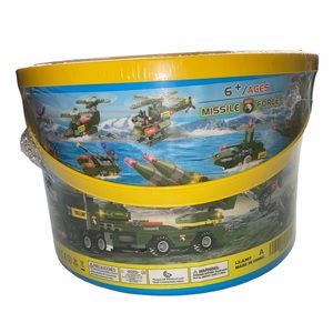 EXERCISE N PLAY BUILDING TOY TANK MILITARY ARMY SET MISSILE FORCES 1382 PCS NEW